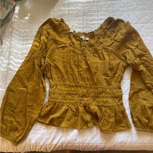 Madewell Sophia Top in Textured Plaid